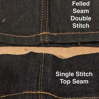 Flat Felled Seam - Selvedge Denim Jeans