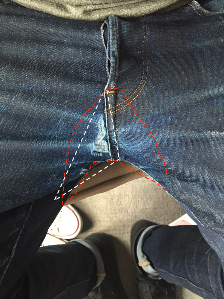 Front Crotch Jeans Repair